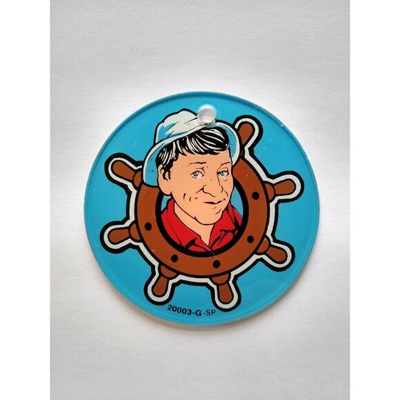 Gilligan's Island Gilligan Ships Wheel Plastic Keychain Original 1991 NOS - Picture 4 of 4